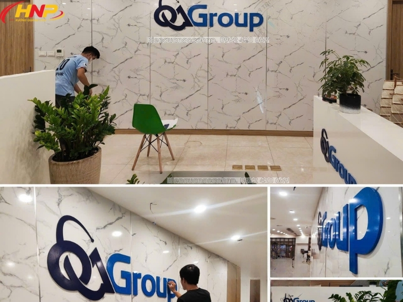 Thiết Kế Backdrop Lễ Tân Văn Phòng Hiện Đại Tại Hà Nội