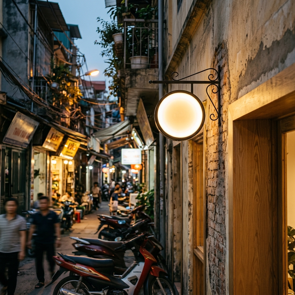 1. Tại Sao Biển Hiệu Vẫy Nhỏ Lại Đặc Biệt Phù Hợp Với Đô Thị Hà Nội? - Mẫu Biển Hiệu Vẫy Nhỏ - Biển Quảng Cáo Hà Nội