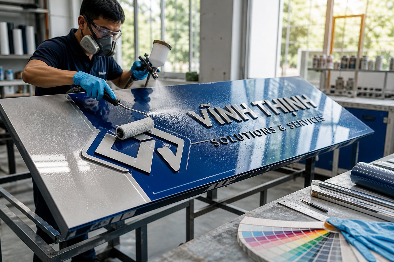 Sơn, decal và lớp phủ bảo vệ bề mặt