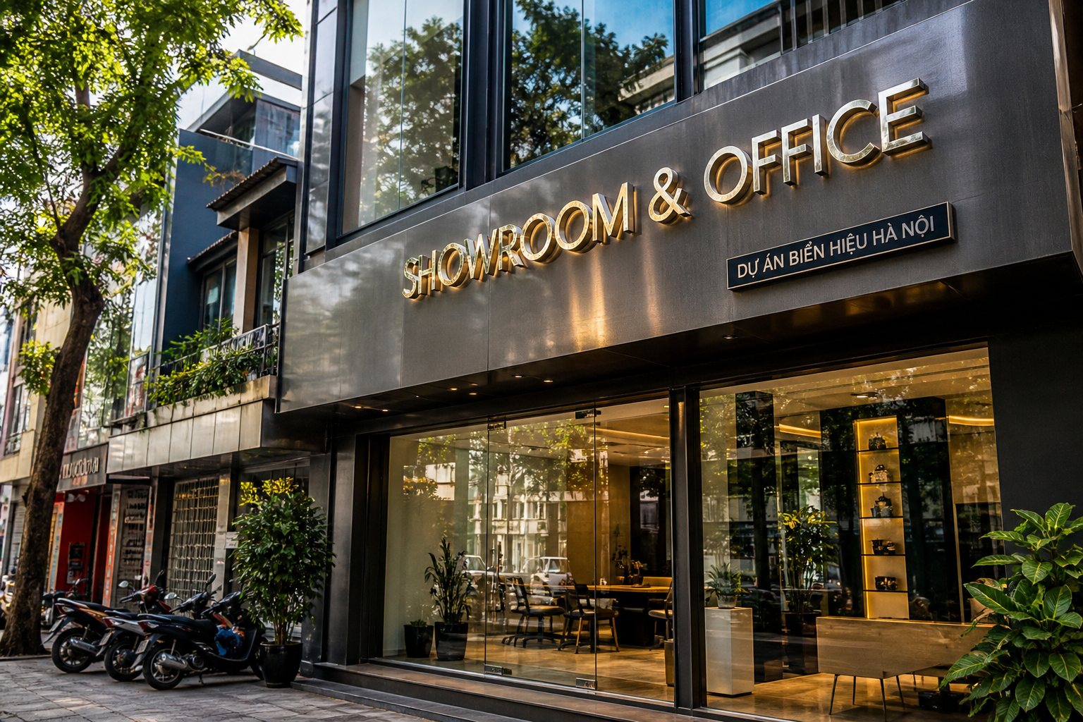 Biển chữ nổi phù hợp với cửa hàng, showroom và văn phòng
