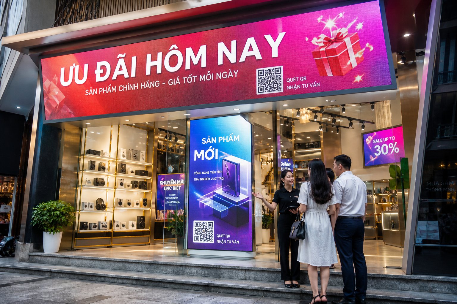 Dự Án Biển Led Điện Tử Cho Doanh Nghiệp 5 Khả năng hỗ trợ bán hàng và truyền thông tại điểm bán