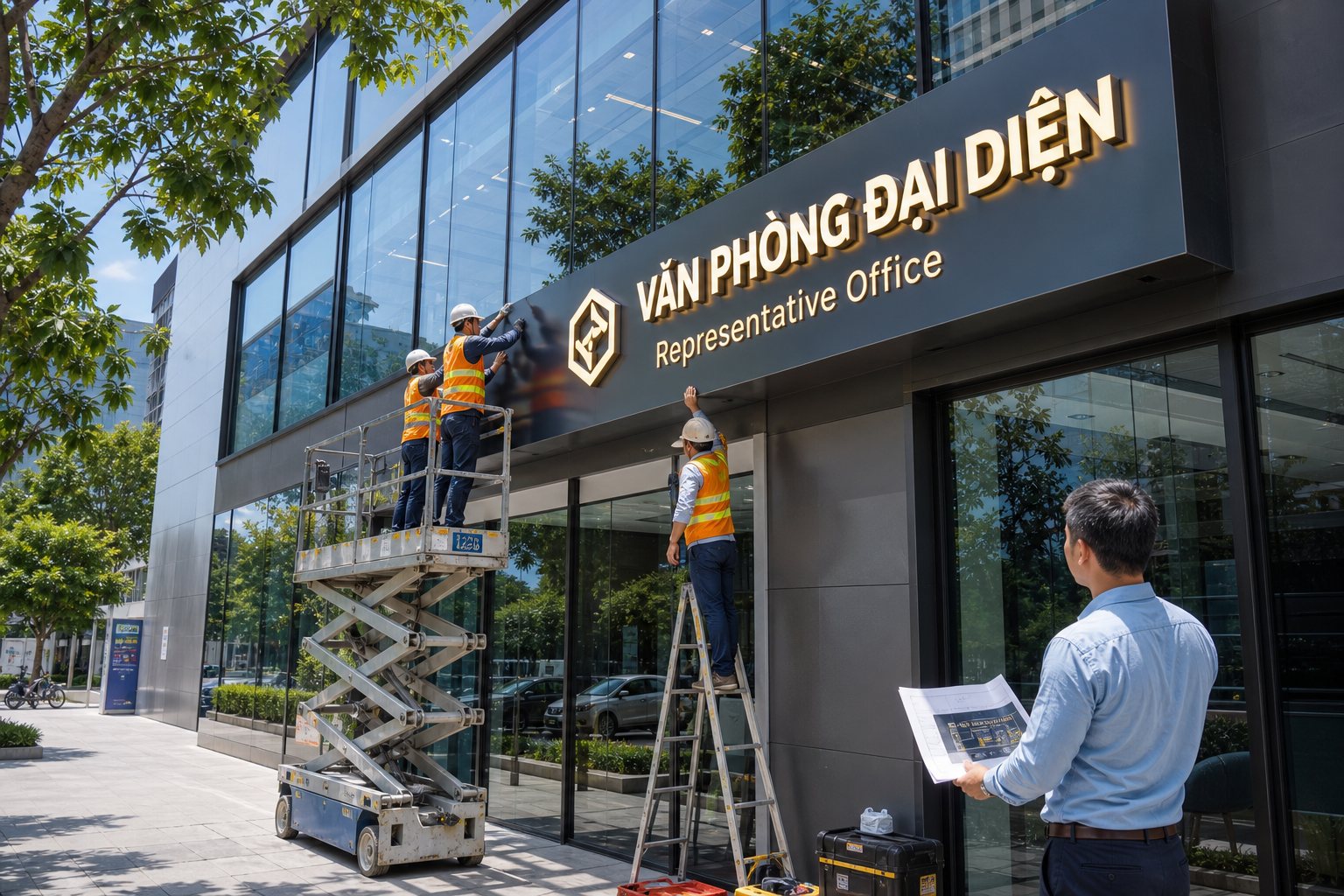 Dự Án Biển Quảng Cáo Cho Văn Phòng Đại Diện