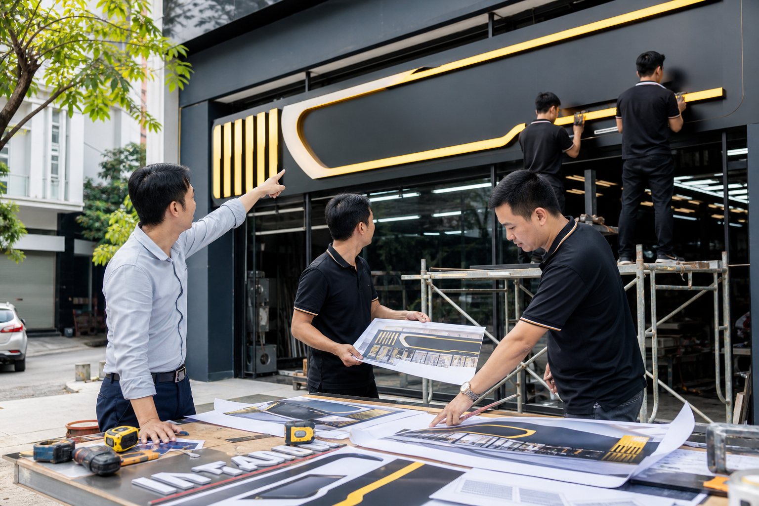 Dự Án Biển Quảng Cáo Theo Yêu Cầu Khách Hàng