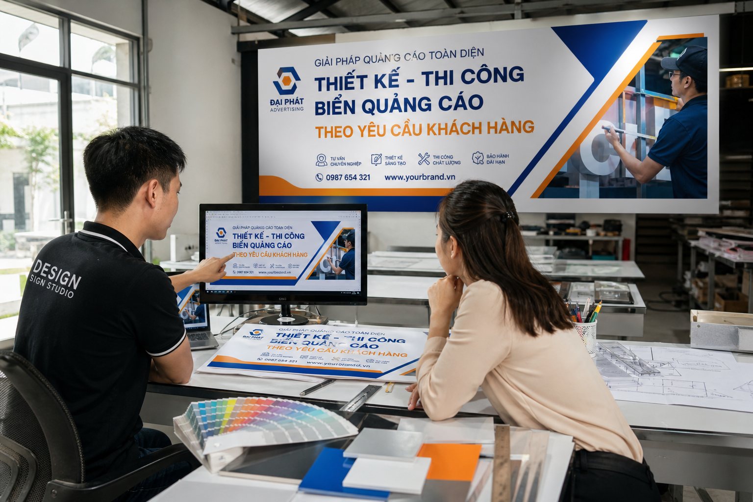 Thiết kế nội dung rõ ràng, dễ đọc và đúng nhận diện
