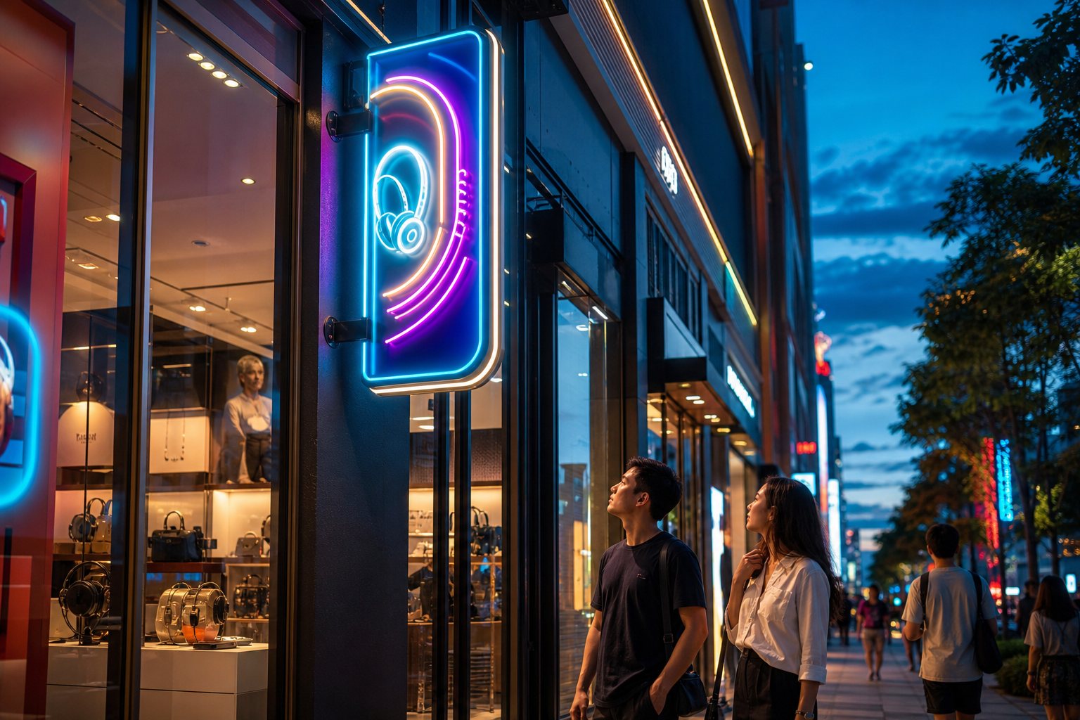 Biển vẫy LED và neon flex cho phong cách thu hút