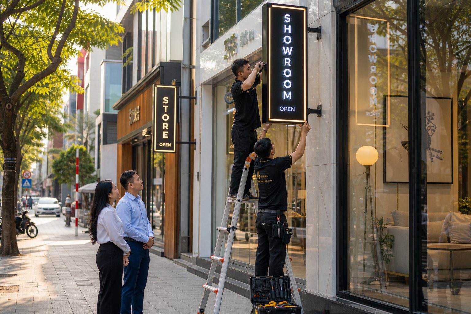 Dự Án Biển Vẫy Cho Cửa Hàng Và Showroom