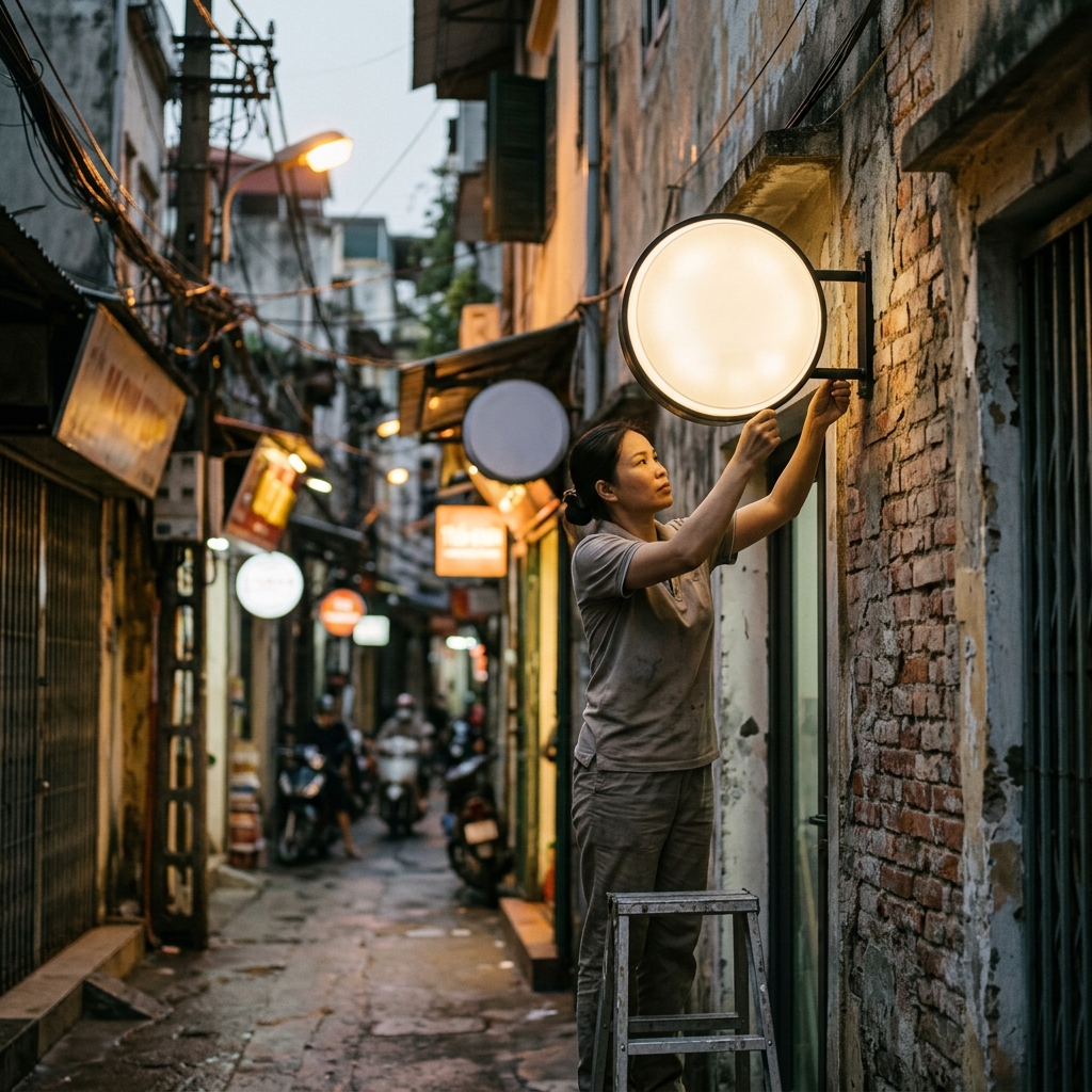 Chất Liệu Làm Biển Hiệu Vẫy Nhỏ Đẹp