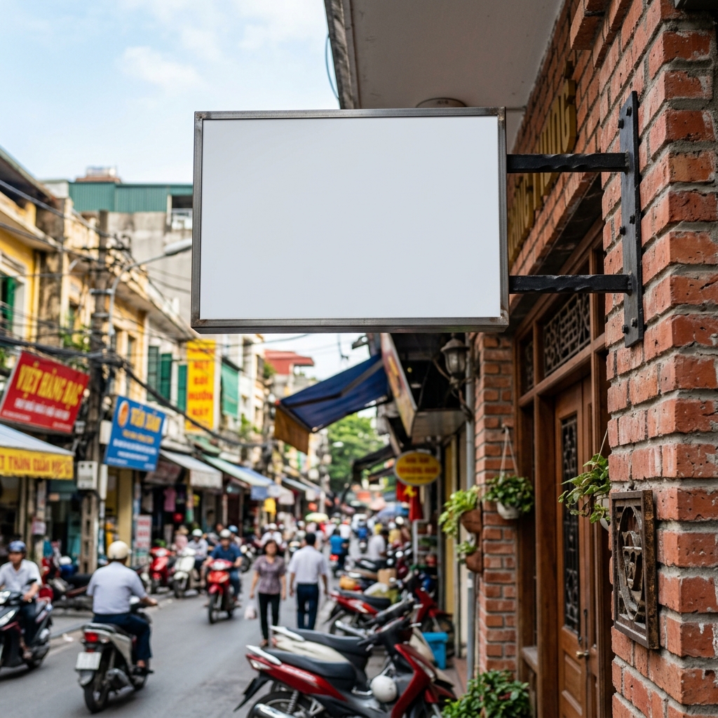 Kỹ Thuật Treo Biển Hiệu Vẫy Nhỏ An Toàn Đạt Chuẩn Phố Hà Nội