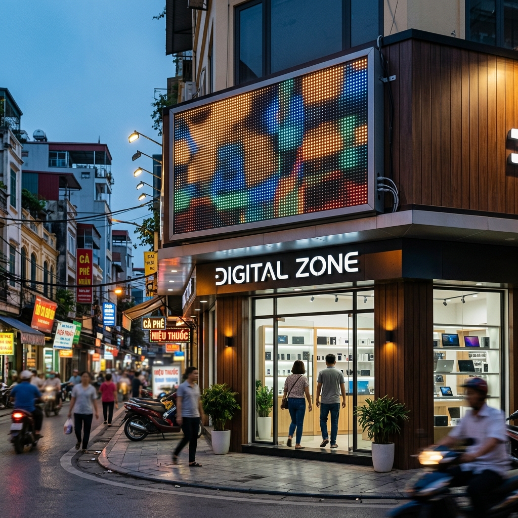 Lập Trình Nội Dung Biển LED Điện Tử Tối Ưu Cho Cửa Hàng Hà Nội