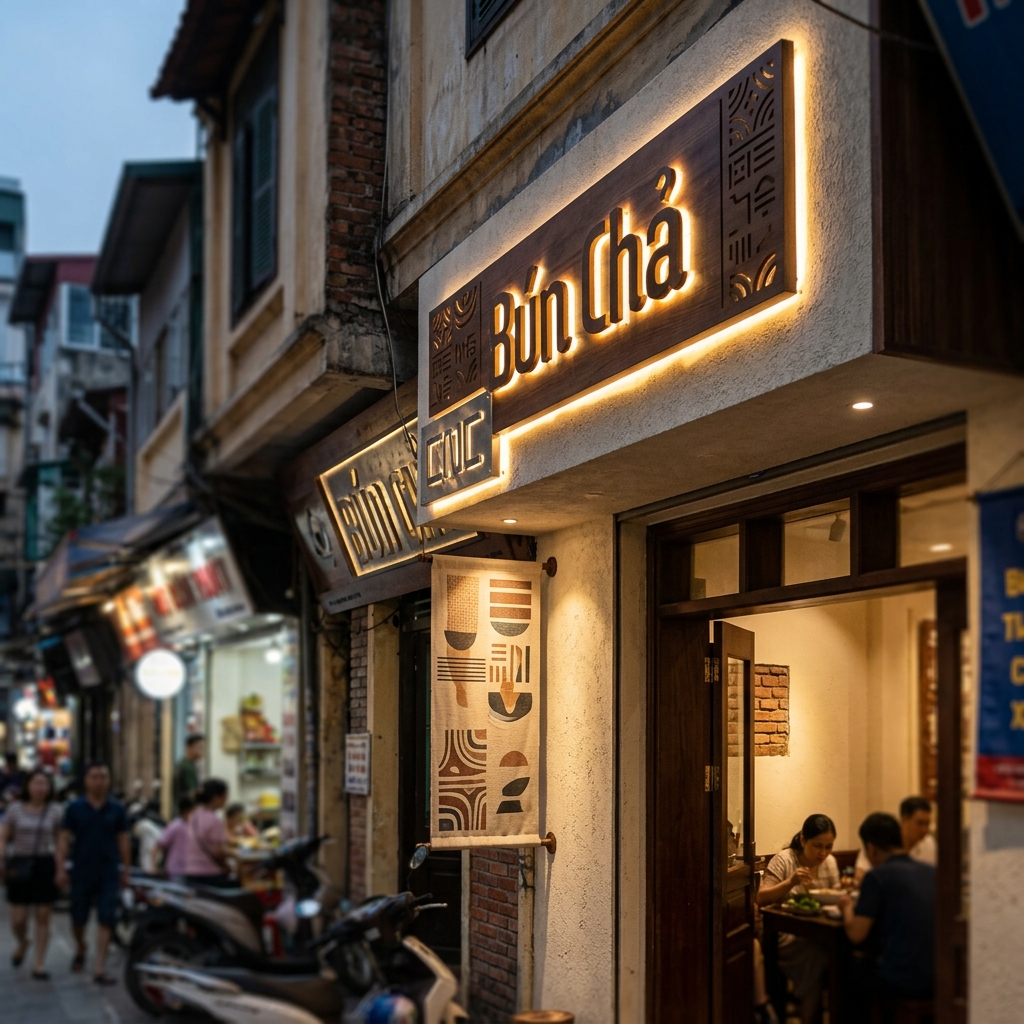 Xu Hướng Thiết Kế Mẫu Biển Hiệu Ẩm Thực Nổi Bật Tại Hà Nội - Mẫu Biển Hiệu Ẩm Thực - Biển Quảng Cáo Hà Nội