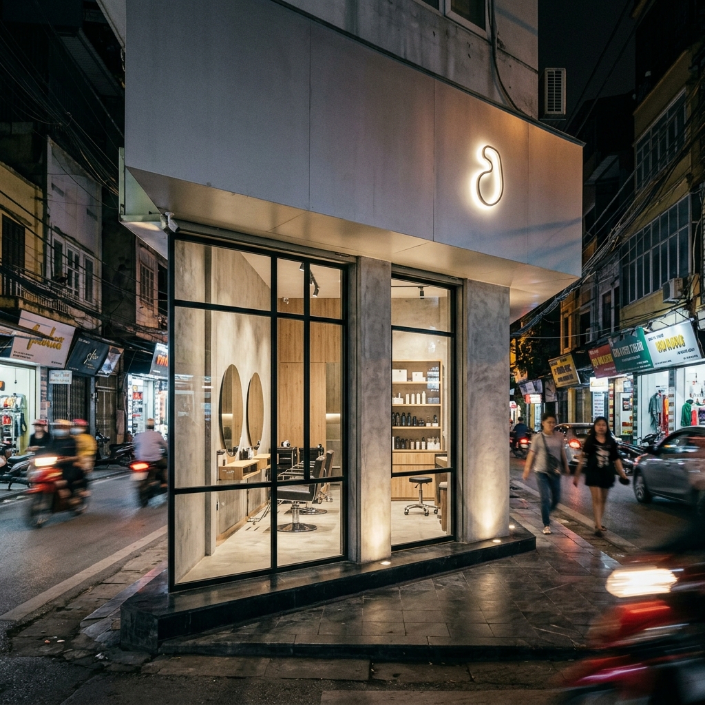 1. Phong cách tối giản và hiện đại (Modern Minimalism) - Mẫu Biển Hiệu Làm Đẹp - Biển Quảng Cáo Hà Nội