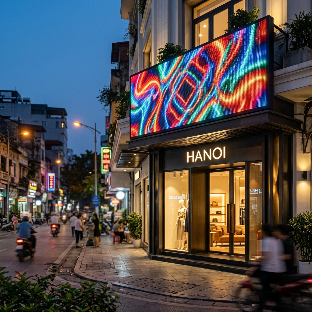 Mẫu Biển Hiệu LED Điện Tử Cho Cửa Hàng: Kinh Nghiệm Chọn Đúng