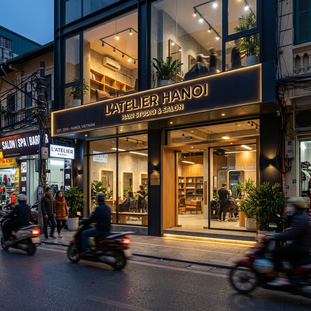Quy Chuẩn Thiết Kế Biển Hiệu Salon Tóc Thu Hút Khách Hàng