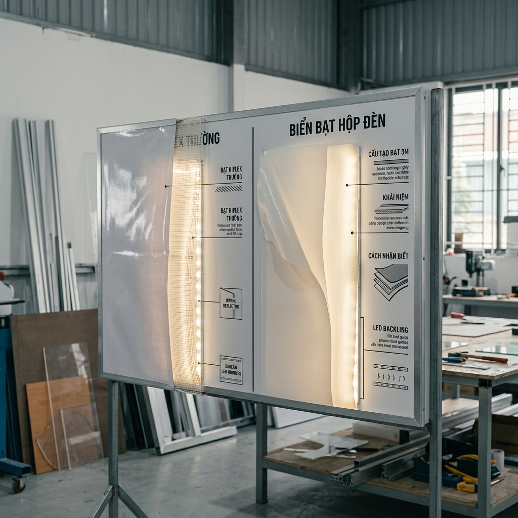 Biển Bạt Hộp Đèn 3M 