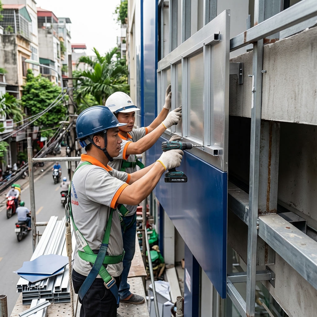 Lựa Chọn Vật Liệu Thi Công Biển Quảng Cáo Ngoài Trời Chịu Thời Tiết - Thi Công Biển Quảng Cáo - Biển Quảng Cáo Hà Nội