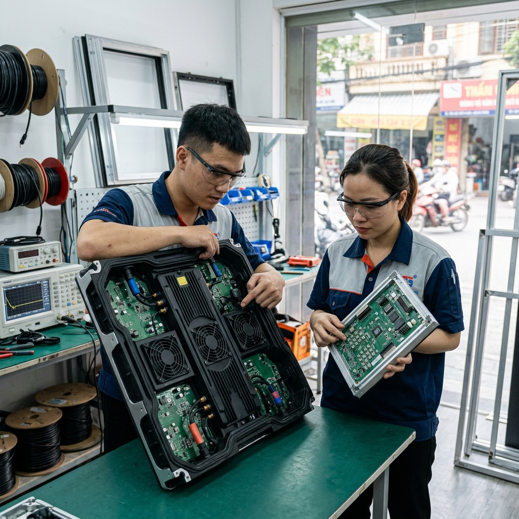 Khác biệt cốt lõi giữa Module LED điện tử trong nhà và ngoài trời - Biển Led Điện Tử - Biển Quảng Cáo Hà Nội