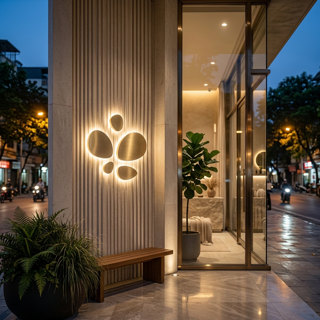 Top Mẫu Biển Hiệu Spa Đẹp Sang Trọng Thu Hút Khách Tại Hà Nội 3 1. Phong cách tối giản (Minimalism) lên ngôi - Mẫu Biển Hiệu Làm Đẹp - Biển Quảng Cáo Hà Nội