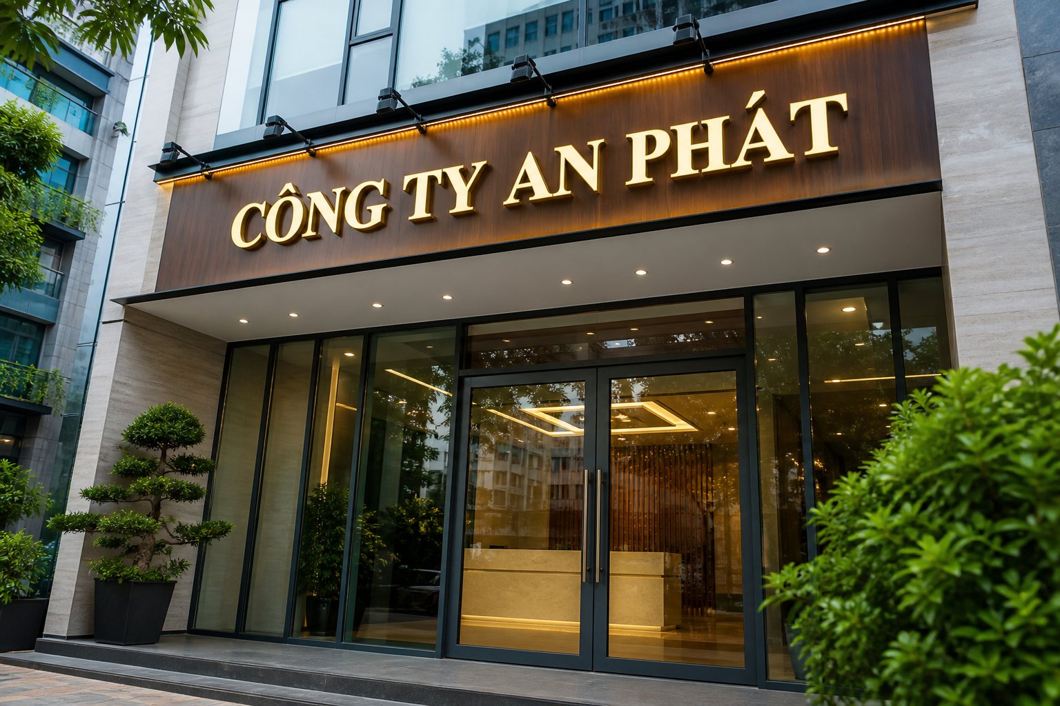 Biển mặt tiền công ty