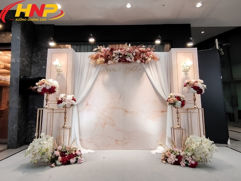 thi công backdrop trọn gói