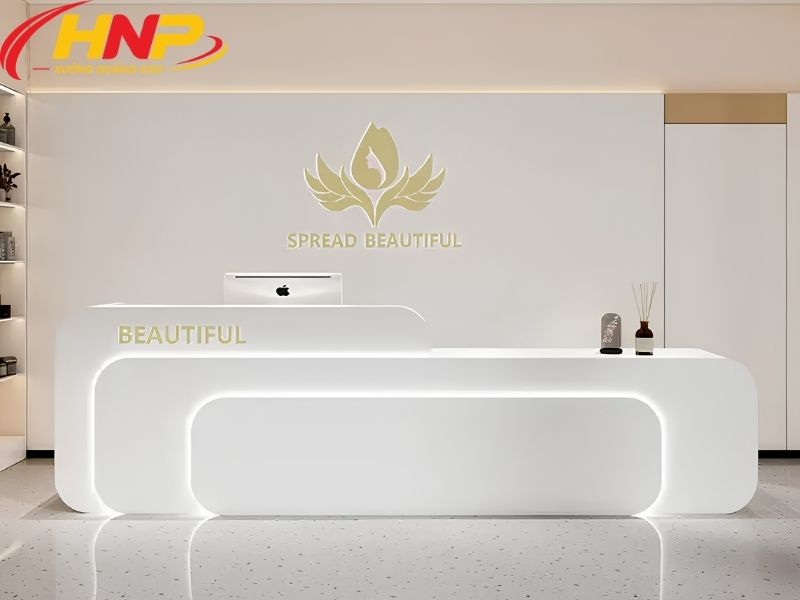 backdrop lễ tân giá rẻ