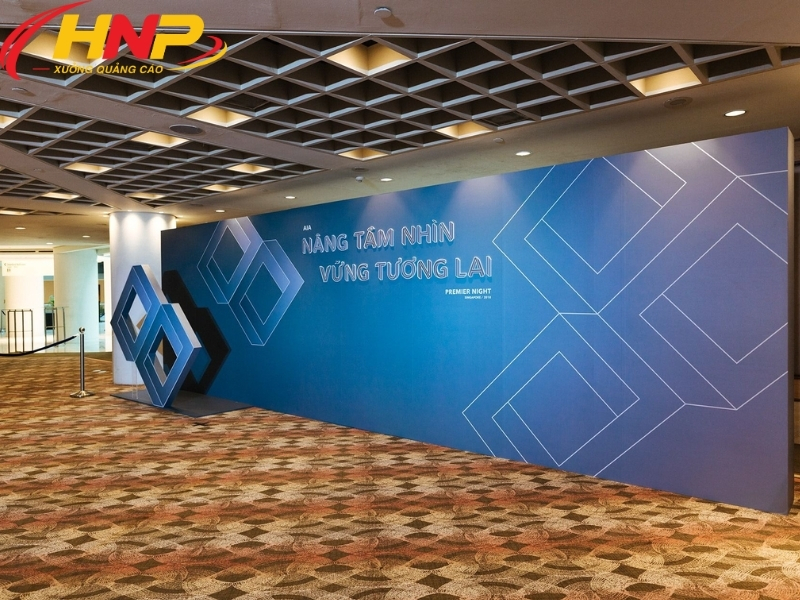 báo giá backdrop lễ tân mới nhất