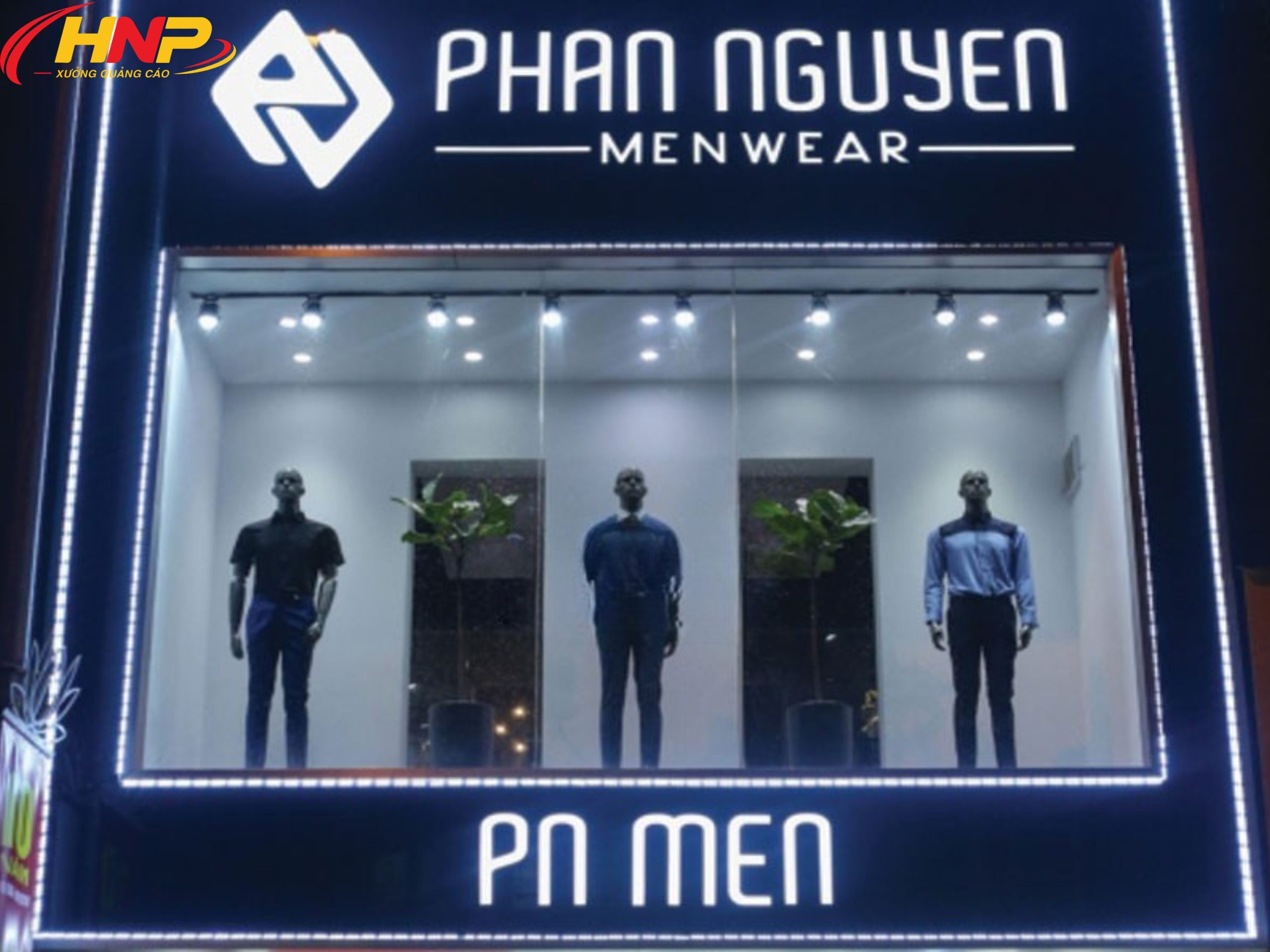 Biển hiệu shop thời trang nam tại Hà Nội (2)