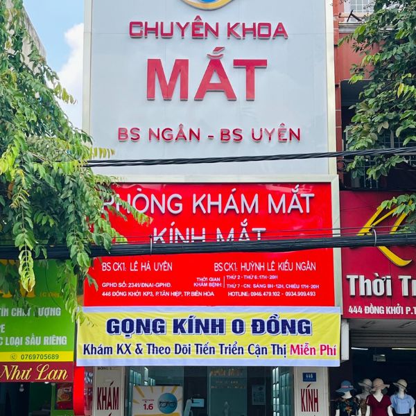 Mẫu biển hiệu phòng khám mắt đẹp, rõ ràng tại Hà Nội (1)