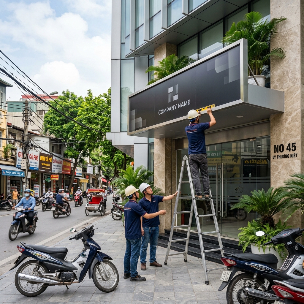 Thiết Kế Biển Hiệu Công Ty 